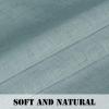 imageHVERSAILTEX Natural Linen Rod Pocket Curtains 84 Inch Length for Living Room 2 Panel Pocket Drape Semi Sheer Neutral Country Rustic Farmhouse Boho Curtain Bedroom Light Filtering Heathered NaturalCloud Blue