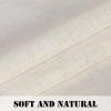 imageHVERSAILTEX Natural Linen Rod Pocket Curtains 84 Inch Length for Living Room 2 Panel Pocket Drape Semi Sheer Neutral Country Rustic Farmhouse Boho Curtain Bedroom Light Filtering Heathered NaturalIvory
