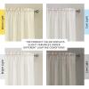 imageHVERSAILTEX Natural Linen Rod Pocket Curtains 84 Inch Length for Living Room 2 Panel Pocket Drape Semi Sheer Neutral Country Rustic Farmhouse Boho Curtain Bedroom Light Filtering Heathered NaturalHeathered Natural