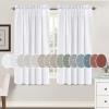 imageHVERSAILTEX Natural Linen Rod Pocket Curtains 84 Inch Length for Living Room 2 Panel Pocket Drape Semi Sheer Neutral Country Rustic Farmhouse Boho Curtain Bedroom Light Filtering Heathered NaturalHeathered White