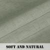 imageHVERSAILTEX Natural Linen Rod Pocket Curtains 84 Inch Length for Living Room 2 Panel Pocket Drape Semi Sheer Neutral Country Rustic Farmhouse Boho Curtain Bedroom Light Filtering Heathered NaturalSea Grass