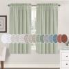 imageHVERSAILTEX Natural Linen Rod Pocket Curtains 84 Inch Length for Living Room 2 Panel Pocket Drape Semi Sheer Neutral Country Rustic Farmhouse Boho Curtain Bedroom Light Filtering Heathered NaturalSage
