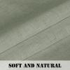 imageHVERSAILTEX Natural Linen Rod Pocket Curtains 84 Inch Length for Living Room 2 Panel Pocket Drape Semi Sheer Neutral Country Rustic Farmhouse Boho Curtain Bedroom Light Filtering Heathered NaturalSea Grass