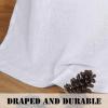 imageHVERSAILTEX Natural Linen Rod Pocket Curtains 84 Inch Length for Living Room 2 Panel Pocket Drape Semi Sheer Neutral Country Rustic Farmhouse Boho Curtain Bedroom Light Filtering Heathered NaturalBright White