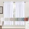 imageHVERSAILTEX Natural Linen Rod Pocket Curtains 84 Inch Length for Living Room 2 Panel Pocket Drape Semi Sheer Neutral Country Rustic Farmhouse Boho Curtain Bedroom Light Filtering Heathered NaturalBright White