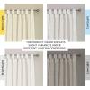 imageHVERSAILTEX Natural Linen Tab Top Curtains 84 Inch Length for Living Room 2 Panel Drape Semi Sheer Neutral Country Rustic Farmhouse Boho Curtain Bedroom Muslin Look Light Filtering Heathered NaturalHeathered Natural