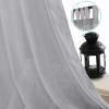 imageHVERSAILTEX Natural Linen Tab Top Curtains 84 Inch Length for Living Room 2 Panel Drape Semi Sheer Neutral Country Rustic Farmhouse Boho Curtain Bedroom Muslin Look Light Filtering Heathered NaturalDove