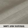 imageHVERSAILTEX Natural Linen Tab Top Curtains 84 Inch Length for Living Room 2 Panel Drape Semi Sheer Neutral Country Rustic Farmhouse Boho Curtain Bedroom Muslin Look Light Filtering Heathered NaturalOatmeal