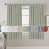 imageHVERSAILTEX Natural Linen Tab Top Curtains 84 Inch Length for Living Room 2 Panel Drape Semi Sheer Neutral Country Rustic Farmhouse Boho Curtain Bedroom Muslin Look Light Filtering Heathered NaturalSea Grass