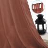 imageHVERSAILTEX Natural Linen Tab Top Curtains 84 Inch Length for Living Room 2 Panel Drape Semi Sheer Neutral Country Rustic Farmhouse Boho Curtain Bedroom Muslin Look Light Filtering Heathered NaturalRust