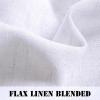 imageHVERSAILTEX Natural Linen Tab Top Curtains 84 Inch Length for Living Room 2 Panel Drape Semi Sheer Neutral Country Rustic Farmhouse Boho Curtain Bedroom Muslin Look Light Filtering Heathered NaturalBright White