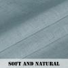 imageHVERSAILTEX Natural Linen Tab Top Curtains 84 Inch Length for Living Room 2 Panel Drape Semi Sheer Neutral Country Rustic Farmhouse Boho Curtain Bedroom Muslin Look Light Filtering Heathered NaturalCloud Blue