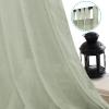 imageHVERSAILTEX Natural Linen Tab Top Curtains 84 Inch Length for Living Room 2 Panel Drape Semi Sheer Neutral Country Rustic Farmhouse Boho Curtain Bedroom Muslin Look Light Filtering Heathered NaturalSage