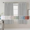 imageHVERSAILTEX Natural Linen Tab Top Curtains 84 Inch Length for Living Room 2 Panel Drape Semi Sheer Neutral Country Rustic Farmhouse Boho Curtain Bedroom Muslin Look Light Filtering Heathered NaturalDove