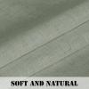 imageHVERSAILTEX Natural Linen Tab Top Curtains 84 Inch Length for Living Room 2 Panel Drape Semi Sheer Neutral Country Rustic Farmhouse Boho Curtain Bedroom Muslin Look Light Filtering Heathered NaturalSea Grass