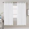 imageHVERSAILTEX Natural Linen Tab Top Curtains 84 Inch Length for Living Room 2 Panel Drape Semi Sheer Neutral Country Rustic Farmhouse Boho Curtain Bedroom Muslin Look Light Filtering Heathered NaturalPure White