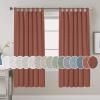 imageHVERSAILTEX Natural Linen Tab Top Curtains 84 Inch Length for Living Room 2 Panel Drape Semi Sheer Neutral Country Rustic Farmhouse Boho Curtain Bedroom Muslin Look Light Filtering Heathered NaturalRust