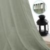 imageHVERSAILTEX Natural Linen Tab Top Curtains 84 Inch Length for Living Room 2 Panel Drape Semi Sheer Neutral Country Rustic Farmhouse Boho Curtain Bedroom Muslin Look Light Filtering Heathered NaturalSea Grass