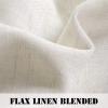 imageHVERSAILTEX Natural Linen Tab Top Curtains 84 Inch Length for Living Room 2 Panel Drape Semi Sheer Neutral Country Rustic Farmhouse Boho Curtain Bedroom Muslin Look Light Filtering Heathered NaturalHeathered Natural
