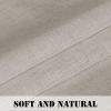 imageHVERSAILTEX Natural Linen Tab Top Curtains 84 Inch Length for Living Room 2 Panel Drape Semi Sheer Neutral Country Rustic Farmhouse Boho Curtain Bedroom Muslin Look Light Filtering Heathered NaturalAngora