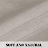 imageHVERSAILTEX Natural Linen Tab Top Curtains 84 Inch Length for Living Room 2 Panel Drape Semi Sheer Neutral Country Rustic Farmhouse Boho Curtain Bedroom Muslin Look Light Filtering Heathered NaturalAngora