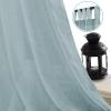 imageHVERSAILTEX Natural Linen Tab Top Curtains 84 Inch Length for Living Room 2 Panel Drape Semi Sheer Neutral Country Rustic Farmhouse Boho Curtain Bedroom Muslin Look Light Filtering Heathered NaturalCloud Blue