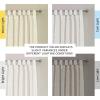 imageHVERSAILTEX Natural Linen Tab Top Curtains 84 Inch Length for Living Room 2 Panel Drape Semi Sheer Neutral Country Rustic Farmhouse Boho Curtain Bedroom Muslin Look Light Filtering Heathered NaturalHeathered Natural