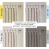 imageHVERSAILTEX Natural Linen Tab Top Curtains 84 Inch Length for Living Room 2 Panel Drape Semi Sheer Neutral Country Rustic Farmhouse Boho Curtain Bedroom Muslin Look Light Filtering Heathered NaturalAngora