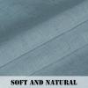imageHVERSAILTEX Natural Linen Tab Top Curtains 84 Inch Length for Living Room 2 Panel Drape Semi Sheer Neutral Country Rustic Farmhouse Boho Curtain Bedroom Muslin Look Light Filtering Heathered NaturalStone Blue