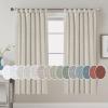 imageHVERSAILTEX Natural Linen Tab Top Curtains 84 Inch Length for Living Room 2 Panel Drape Semi Sheer Neutral Country Rustic Farmhouse Boho Curtain Bedroom Muslin Look Light Filtering Heathered NaturalAngora