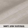 imageHVERSAILTEX Natural Linen Tab Top Curtains 84 Inch Length for Living Room 2 Panel Drape Semi Sheer Neutral Country Rustic Farmhouse Boho Curtain Bedroom Muslin Look Light Filtering Heathered NaturalAngora