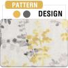 imageHVERSAILTEX Sheer Linen Curtains 84 Inch Long Semi Sheer Curtains Draperies for Living RoomBedroom Vintage Classical Floral Printing Window Treatment Grommet 2 Panels Yellow and TaupeGrommet Top  YellowTaupe