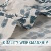 imageHVERSAILTEX Sheer Linen Curtains 84 Inch Long Semi Sheer Curtains Draperies for Living RoomBedroom Vintage Classical Floral Printing Window Treatment Grommet 2 Panels Yellow and TaupeGrommet Top  BluestoneTaupe