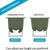 imageHVERSAILTEX Thermal Insulated Blackout Adjustable Tie Up Shade Curtain Window Treatment Rod Pocket 2 Panels 42 inches W x 63 inches L Stone BlueBronze Green