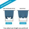 imageHVERSAILTEX Thermal Insulated Blackout Adjustable Tie Up Shade Curtain Window Treatment Rod Pocket 2 Panels 42 inches W x 63 inches L Stone BlueDark Teal