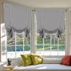 imageHVERSAILTEX Thermal Insulated Blackout Adjustable Tie Up Shade Curtain Window Treatment Rod Pocket 2 Panels 42 inches W x 63 inches L Stone BlueDove Gray