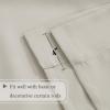 imageHVERSAILTEX Thermal Insulated Blackout Adjustable Tie Up Shade Curtain Window Treatment Rod Pocket 2 Panels 42 inches W x 63 inches L Stone BlueIvoryCream