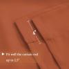 imageHVERSAILTEX Thermal Insulated Blackout Adjustable Tie Up Shade Curtain Window Treatment Rod Pocket 2 Panels 42 inches W x 63 inches L Stone BlueOrange