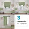 imageHVERSAILTEX Thermal Insulated Blackout Adjustable Tie Up Shade Curtain Window Treatment Rod Pocket 2 Panels 42 inches W x 63 inches L Stone BlueSage