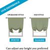imageHVERSAILTEX Thermal Insulated Blackout Adjustable Tie Up Shade Curtain Window Treatment Rod Pocket 2 Panels 42 inches W x 63 inches L Stone BlueSage