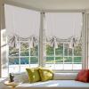 imageHVERSAILTEX Thermal Insulated Blackout Adjustable Tie Up Shade Curtain Window Treatment Rod Pocket 2 Panels 42 inches W x 63 inches L Stone BlueStone