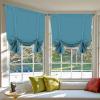 imageHVERSAILTEX Thermal Insulated Blackout Adjustable Tie Up Shade Curtain Window Treatment Rod Pocket 2 Panels 42 inches W x 63 inches L Stone BlueStorm Blue
