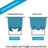 imageHVERSAILTEX Thermal Insulated Blackout Adjustable Tie Up Shade Curtain Window Treatment Rod Pocket 2 Panels 42 inches W x 63 inches L Stone BlueTurquoise Blue