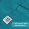 imageHVERSAILTEX Thermal Insulated Blackout Adjustable Tie Up Shade Curtain Window Treatment Rod Pocket 2 Panels 42 inches W x 63 inches L Stone BlueTurquoise Blue