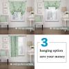 imageHVERSAILTEX Thermal Insulated Printed Blackout Small Window Curtain Adjustable Tie Up Curtains Rod Pocket Short Curtain for Kitchen  42quot Wide by 63quot Long Sage Birds PatternBirds in Sage