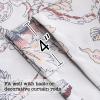 imageHVERSAILTEX Thermal Insulated Printed Blackout Small Window Curtain Adjustable Tie Up Curtains Rod Pocket Short Curtain for Kitchen  42quot Wide by 63quot Long Sage Birds PatternFloral in Terracotta and Blue