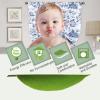 imageHVERSAILTEX Thermal Insulated Printed Blackout Small Window Curtain Adjustable Tie Up Curtains Rod Pocket Short Curtain for Kitchen  42quot Wide by 63quot Long Sage Birds PatternFloral in Blue and White