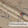 imageHVERSAILTEX Thermal Insulated Printed Blackout Small Window Curtain Adjustable Tie Up Curtains Rod Pocket Short Curtain for Kitchen  42quot Wide by 63quot Long Sage Birds PatternBirds in Taupe