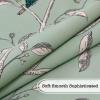 imageHVERSAILTEX Thermal Insulated Printed Blackout Small Window Curtain Adjustable Tie Up Curtains Rod Pocket Short Curtain for Kitchen  42quot Wide by 63quot Long Sage Birds PatternBirds in Sage