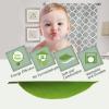 imageHVERSAILTEX Thermal Insulated Printed Blackout Small Window Curtain Adjustable Tie Up Curtains Rod Pocket Short Curtain for Kitchen  42quot Wide by 63quot Long Sage Birds PatternMoroccan Dove